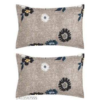 Market Fairy Soft Cotton Fitted Bedsheet, Queen Size with Pillow Covers (90 x 100 inch)